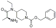 4-[((S)-2-AMino-propionyl)-ethyl-aMino]-piperidine-1-carboxylic acid benzyl ester Struktur