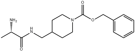 4-[((S)-2-AMino-propionylaMino)-Methyl]-piperidine-1-carboxylic acid benzyl ester Struktur