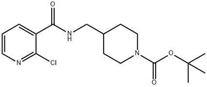 4-{[(2-클로로-피리딘-3-카보닐)-아미노]-메틸}-피페리딘-1-카복실산tert-부틸에스터