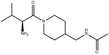 N-[1-((S)-2-AMino-3-Methyl-butyryl)-piperidin-4-ylMethyl]-acetaMide,1353994-42-9,结构式
