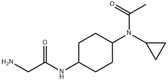 N-[4-(Acetyl-cyclopropyl-aMino)-cyclohexyl]-2-aMino-acetaMide 化学構造式