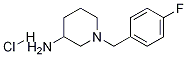 1-(4-氟-苄基)-哌啶-3-基胺盐酸盐 结构式
