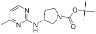 (R)-3-(4-Methyl-pyrimidin-2-ylamino)-pyrrolidine-1-carboxylic acid tert-butyl ester Structure
