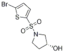 (R)-1-(5-Bromo-thiophene-2-sulfonyl)-pyrrolidin-3-ol Struktur