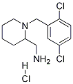 C-[1-(2,5-Dichloro-benzyl)-piperidin-2-yl]-methylamine hydrochloride Structure