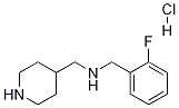 (2-氟-苄基)-哌啶-4-基甲基-胺盐酸盐, , 结构式