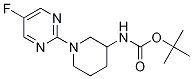 [1-(5-Fluoro-pyrimidin-2-yl)-piperidin-3-yl]-carbamic acid tert-butyl ester Structure