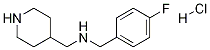 (4-氟-苄基)-哌啶-4-基甲基-胺盐酸盐, , 结构式