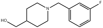 [1-(3-Fluoro-benzyl)-piperidin-4-yl]-methanol Struktur