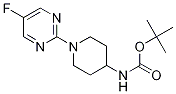 [1-(5-Fluoro-pyrimidin-2-yl)-piperidin-4-yl]-carbamic acid tert-butyl ester Structure