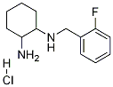 N-(2-氟-苄基)-环己烷-1,2-二胺盐酸盐 结构式