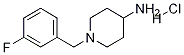 1-(3-Fluoro-benzyl)-piperidin-4-ylamine hydrochloride Structure