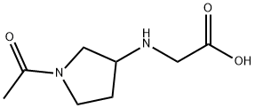 (1-Acetyl-pyrrolidin-3-ylaMino)-acetic acid Structure