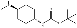 (1R,4R)-(4-MethylaMino-cyclohexyl)-carbaMic acid tert-butyl ester Struktur