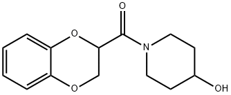 (2,3-二氢-苯并[1,4]二氧杂环己烯-2-基)-(4-羟基-哌啶-1-基)-甲酮,1156976-13-4,结构式