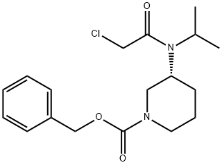 (R)-3-[(2-Chloro-acetyl)-isopropyl-aMino]-piperidine-1-carboxylic acid benzyl ester Structure