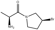 (S)-2-AMino-1-((S)-3-broMo-pyrrolidin-1-yl)-propan-1-one Structure