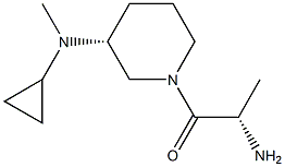(S)-2-AMino-1-[(R)-3-(cyclopropyl-Methyl-aMino)-piperidin-1-yl]-propan-1-one Struktur