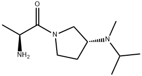 (S)-2-AMino-1-[(R)-3-(isopropyl-Methyl-aMino)-pyrrolidin-1-yl]-propan-1-one Struktur