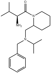 (S)-2-AMino-1-{2-[(benzyl-isopropyl-aMino)-Methyl]-piperidin-1-yl}-3-Methyl-butan-1-one Struktur