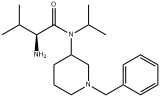 (S)-2-AMino-N-(1-benzyl-piperidin-3-yl)-N-isopropyl-3-Methyl-butyraMide 结构式
