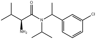 (S)-2-AMino-N-[1-(3-chloro-phenyl)-ethyl]-N-isopropyl-3-Methyl-butyraMide Struktur