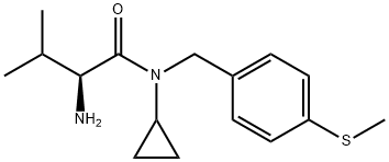 (S)-2-AMino-N-cyclopropyl-3-Methyl-N-(4-Methylsulfanyl-benzyl)-butyraMide Struktur