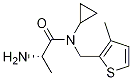 (S)-2-AMino-N-cyclopropyl-N-(3-Methyl-thiophen-2-ylMethyl)-propionaMide 结构式