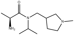 (S)-2-AMino-N-isopropyl-N-(1-Methyl-pyrrolidin-3-ylMethyl)-propionaMide Structure