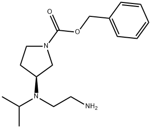 (S)-3-[(2-AMino-ethyl)-isopropyl-aMino]-pyrrolidine-1-carboxylic acid benzyl ester Struktur