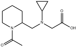 [(1-Acetyl-piperidin-2-ylMethyl)-cyclopropyl-aMino]-acetic acid 结构式
