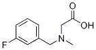 [(3-Fluoro-benzyl)-Methyl-aMino]-acetic acid Struktur