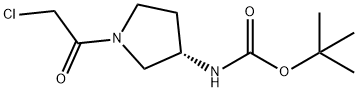 叔丁基-(1-(2-氯乙酰基)吡咯烷-3-基)氨基甲酸酯, 1354015-96-5, 结构式