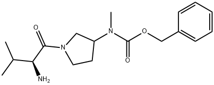 [1-((S)-2-AMino-3-Methyl-butyryl)-pyrrolidin-3-ylMethyl]-carbaMic acid benzyl ester Struktur