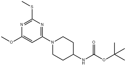 1353946-56-1 [1-(6-甲氧基-2-甲硫基-嘧啶-4-基)-哌啶-4-基]-氨基甲酸叔丁基酯