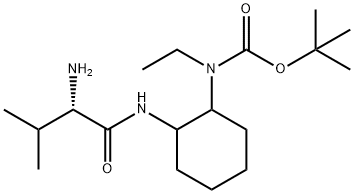 [2-((S)-2-AMino-3-Methyl-butyrylaMino)-cyclohexyl]-ethyl-carbaMic acid tert-butyl ester 结构式