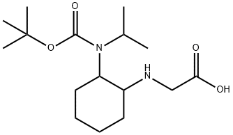 [2-(tert-Butoxycarbonyl-isopropyl-aMino)-cyclohexylaMino]-acetic acid Structure
