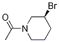1-((S)-3-BroMo-piperidin-1-yl)-ethanone Struktur