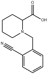 1-(2-氰基-苄基)-哌啶-2-羧酸 结构式
