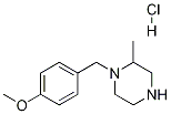 1-(4-Methoxy-benzyl)-2-Methyl-piperazine hydrochloride Structure