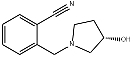 2-((S)-3-羟基-吡咯烷-1-基甲基)-苄腈 结构式
