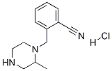 2-(2-Methyl-piperazin-1-ylMethyl)-benzonitrile hydrochloride Struktur