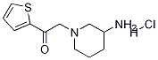 2-(3-氨基-哌啶-1-基)-1-噻吩-2-基-乙酮盐酸盐, 1353977-79-3, 结构式
