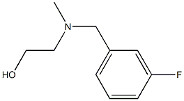 2-[(3-Fluoro-benzyl)-Methyl-aMino]-ethanol Struktur
