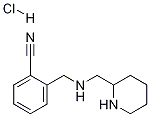 2-{[(Piperidin-2-ylMethyl)-aMino]-Methyl}-benzonitrile hydrochloride Structure