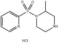 2-甲基-1-(吡啶-2-基磺酰基)-哌嗪盐酸盐 结构式