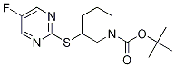 3-(5-Fluoro-pyriMidin-2-ylsulfanyl)
-piperidine-1-carboxylic acid tert-
butyl ester Struktur