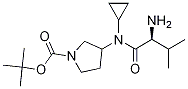 3-[((S)-2-AMino-3-Methyl-butyryl)-cyclopropyl-aMino]-pyrrolidine-1-carboxylic acid tert-butyl ester Struktur