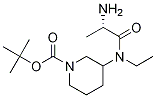 3-[((S)-2-AMino-propionyl)-ethyl-aMino]-piperidine-1-carboxylic acid tert-butyl ester Struktur
