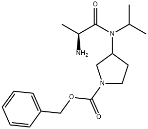 3-[((S)-2-AMino-propionyl)-isopropyl-aMino]-pyrrolidine-1-carboxylic acid benzyl ester|